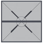 -Delige Tuinset Metaalgaas Antracietkleurig