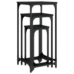 3-Delige Tafeltjesset Bewerkt Hout