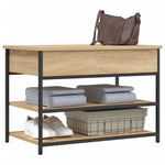 Schoenenbankje 70X42,5X50 Cm Bewerkt Hout Kleurig