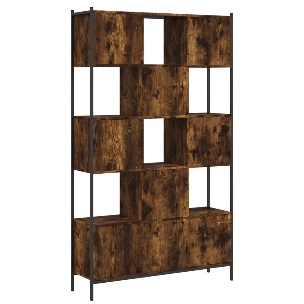 Boekenkast 102X28X172 Cm Bewerkt Hout Kleurig