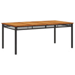 9-Delige Tuinset Poly Rattan Zwart