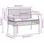 5-Delige Tuinset Met Kussens Poly Rattan Zwart