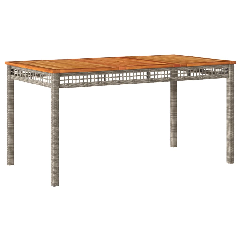7-Delige Tuinset Met Kussens Poly Rattan Grijs