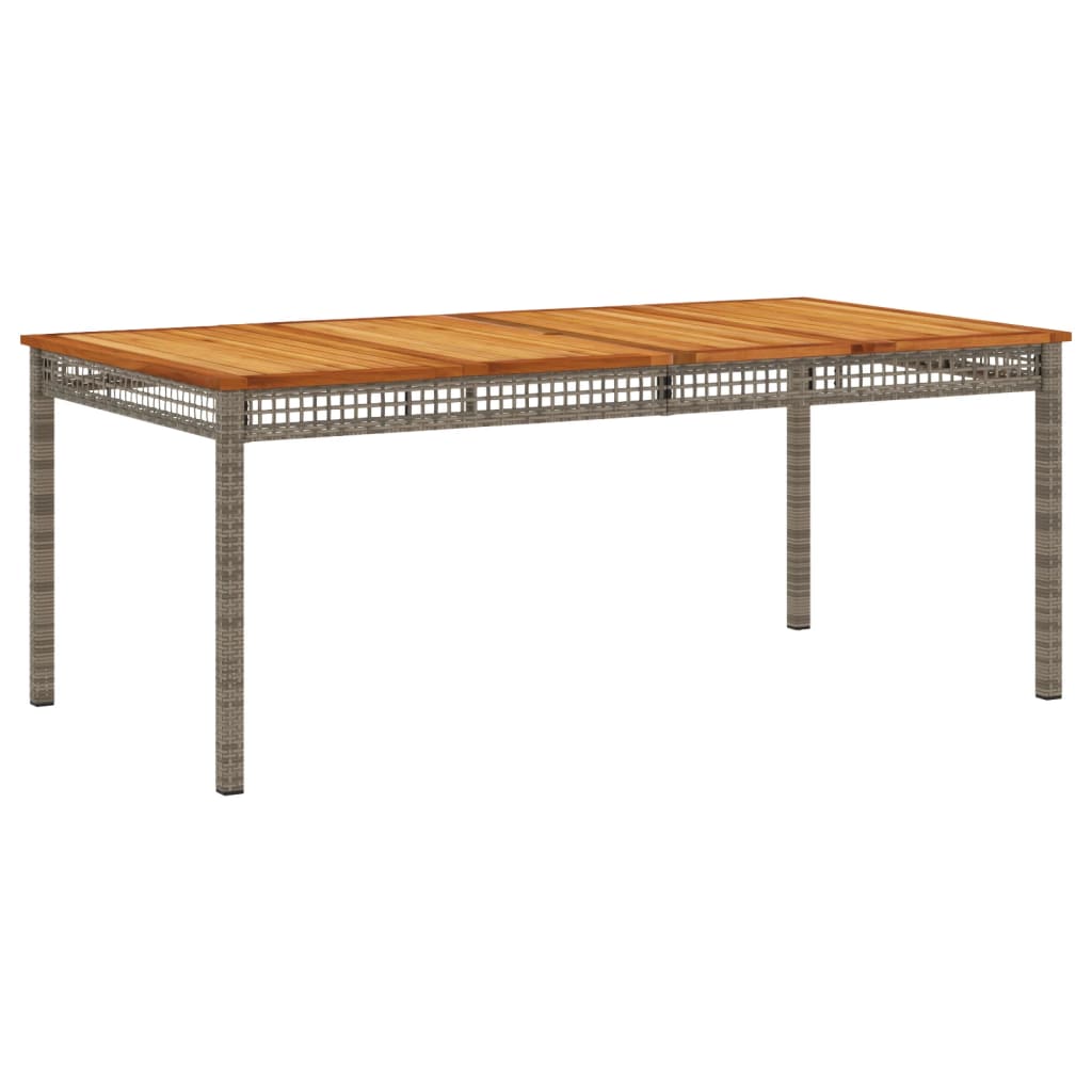 7-Delige Tuinset Met Kussens Poly Rattan Grijs