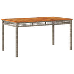 4-Delige Tuinset Met Kussens Poly Rattan Grijs