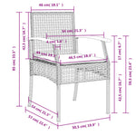 7-Delige Tuinset Met Kussens Poly Rattan Beige