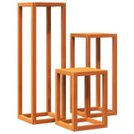 Plantenstandaards 3 St Massief Grenenhout Wasbruin