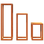 Plantenstandaards 3 St Massief Grenenhout Wasbruin