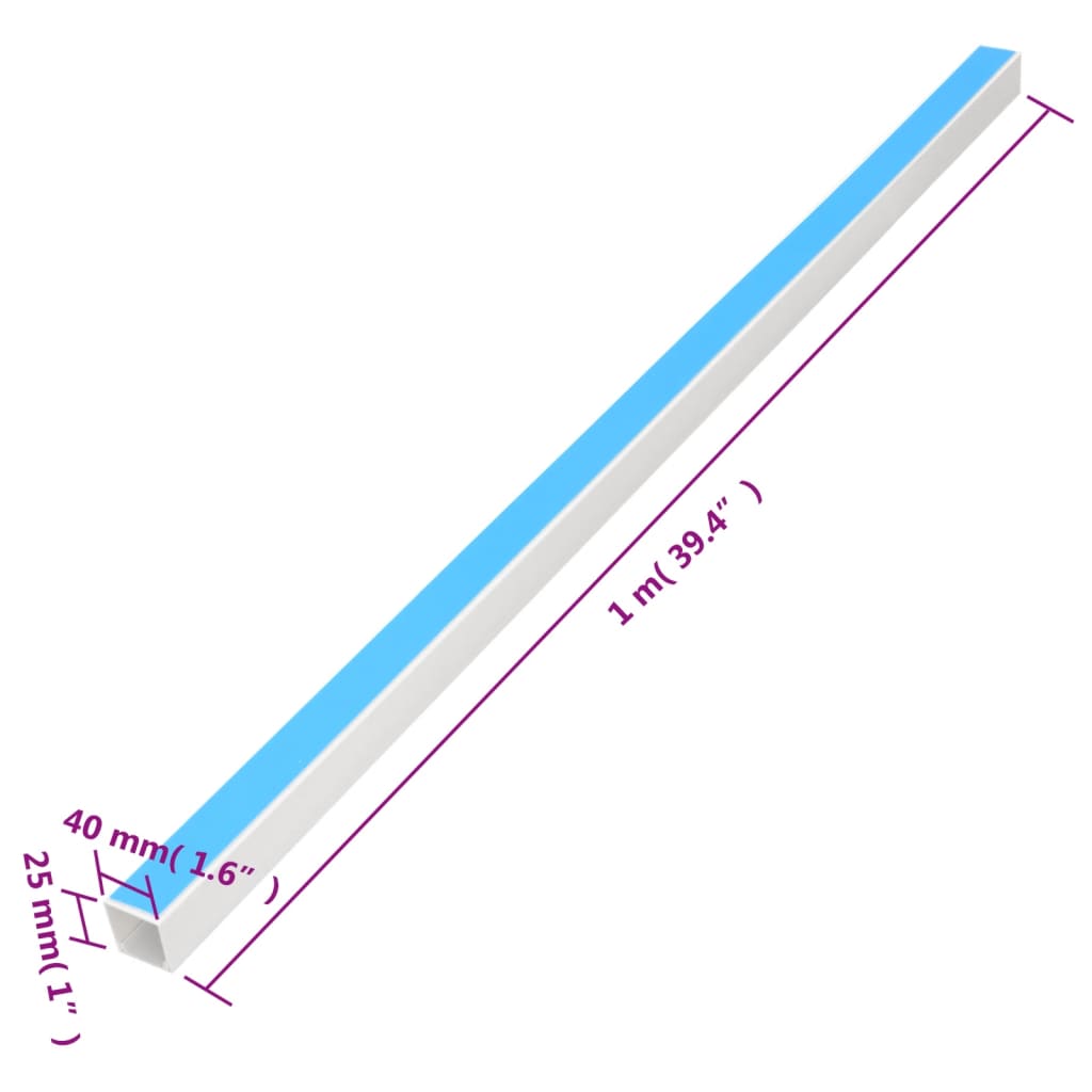 Kabelgoot Zelfklevend 40X25 Mm 30 M Pvc