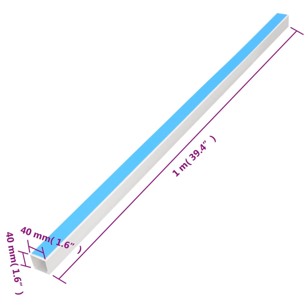 Kabelgoot Zelfklevend 40X40 Mm 30 M Pvc