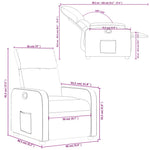 Fauteuil Verstelbaar Kunstleer Bruin