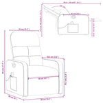 Massagestoel Verstelbaar Stof Wijnrood