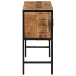 Hoge Kast 100X35X75 Cm Massief Ruw Mangohout