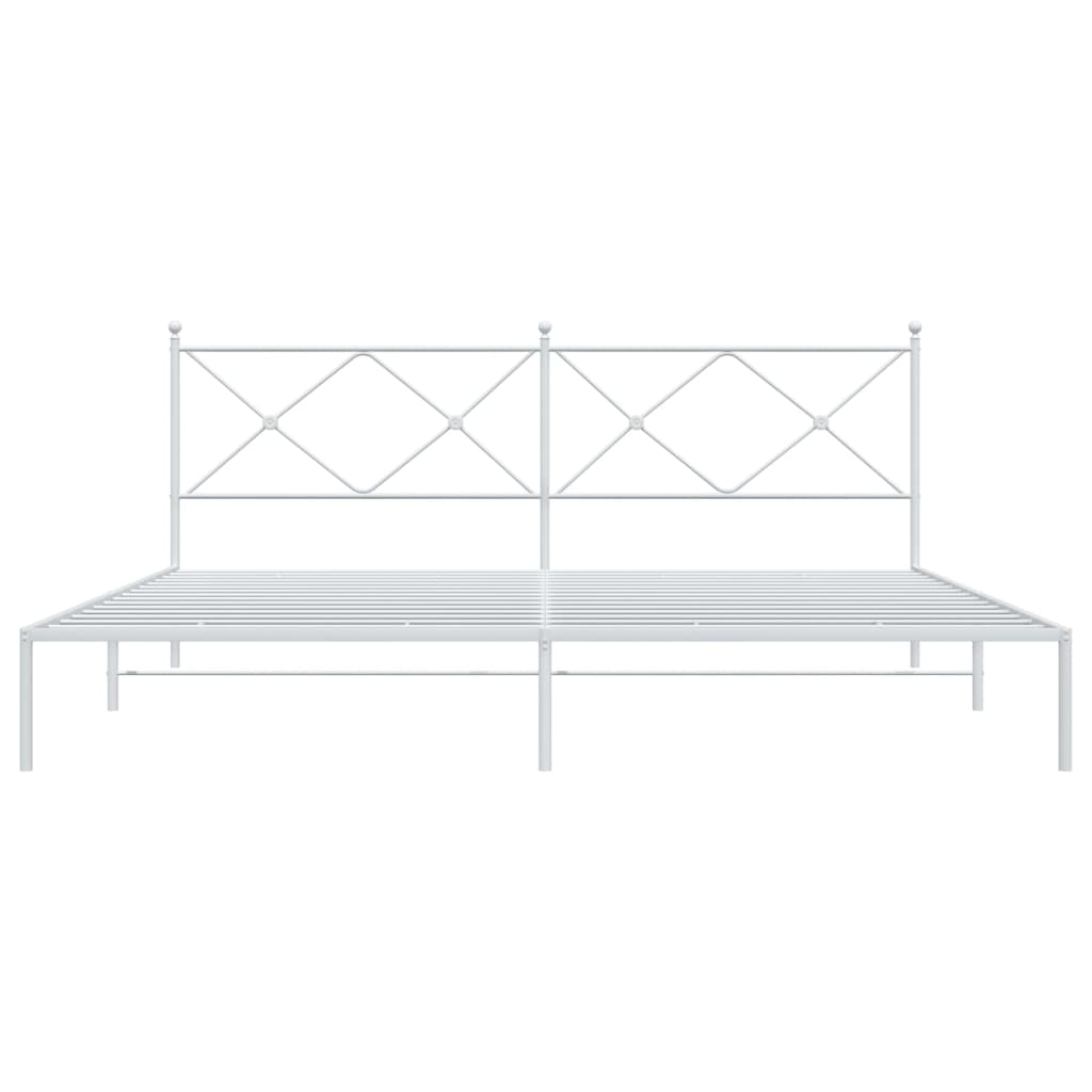 Bedframe Metaal Wit