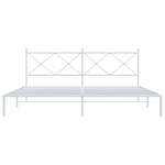 Bedframe Metaal Wit