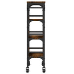 Keukentrolley 53X20X76 Cm Bewerkt Hout Kleurig