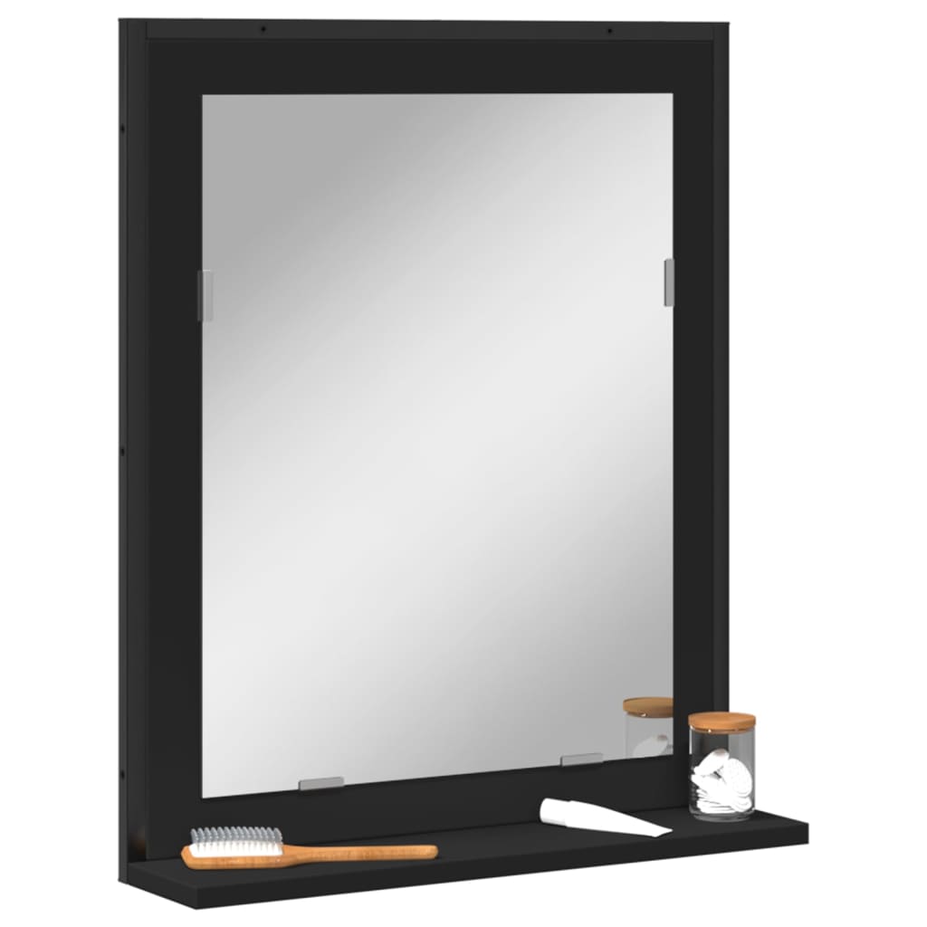 Badkamerspiegel Met Schap 50X12X60 Cm Hout
