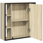 Badkamerspiegelkast 60X16X60 Cm Bewerkt Hout Kleur