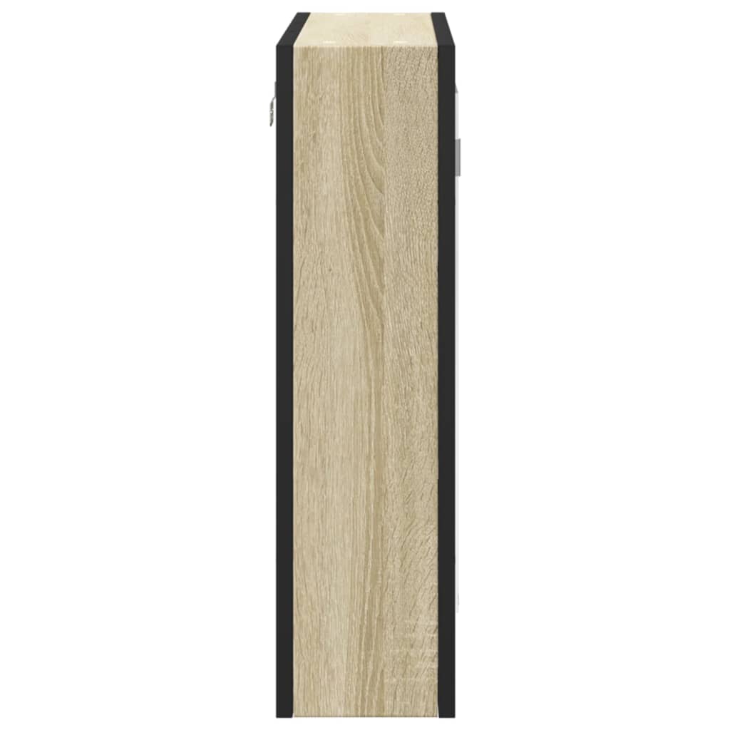 Badkamerspiegelkast 60X16X60 Cm Bewerkt Hout Kleur