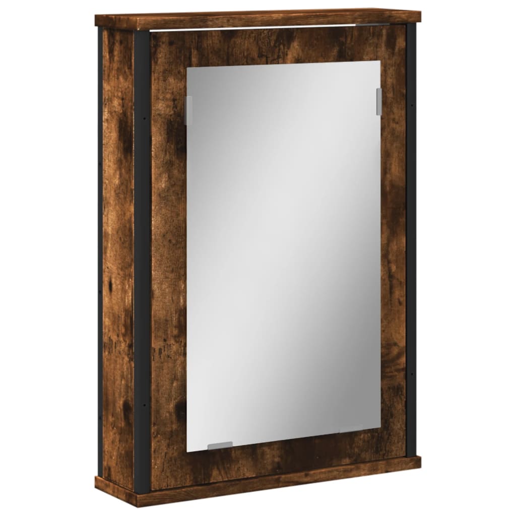 Badkamerspiegelkast 42X12X60 Cm Bewerkt Hout Kleur