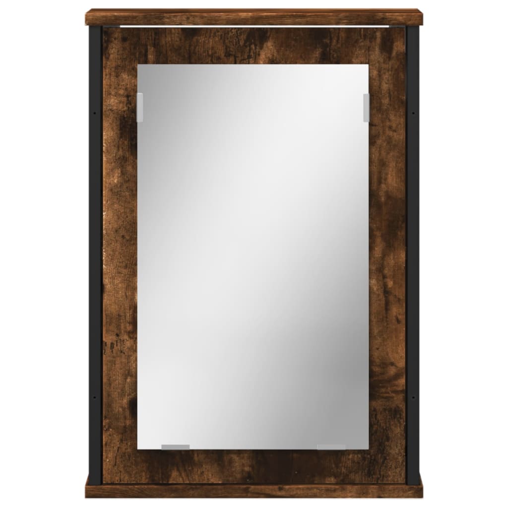 Badkamerspiegelkast 42X12X60 Cm Bewerkt Hout Kleur