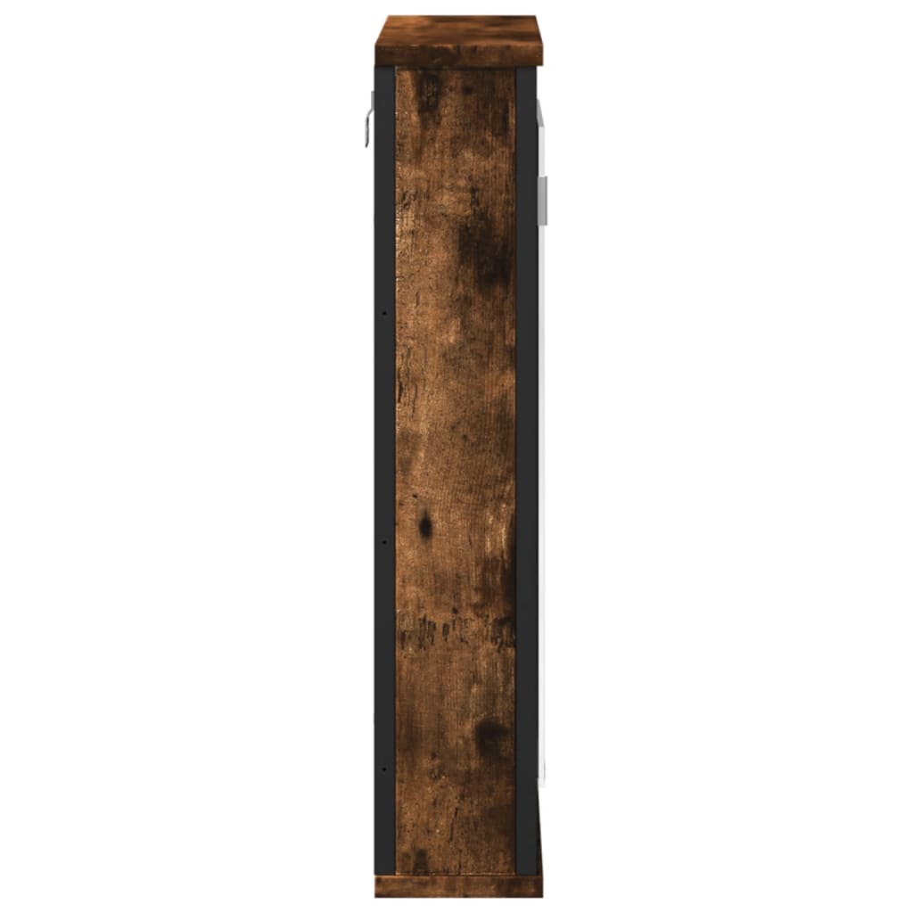 Badkamerspiegelkast 42X12X60 Cm Bewerkt Hout Kleur