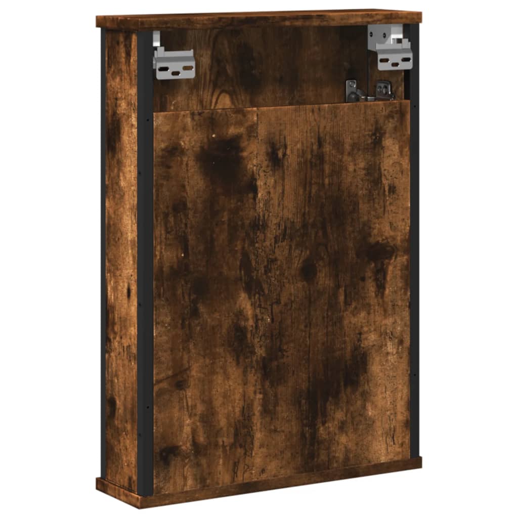 Badkamerspiegelkast 42X12X60 Cm Bewerkt Hout Kleur