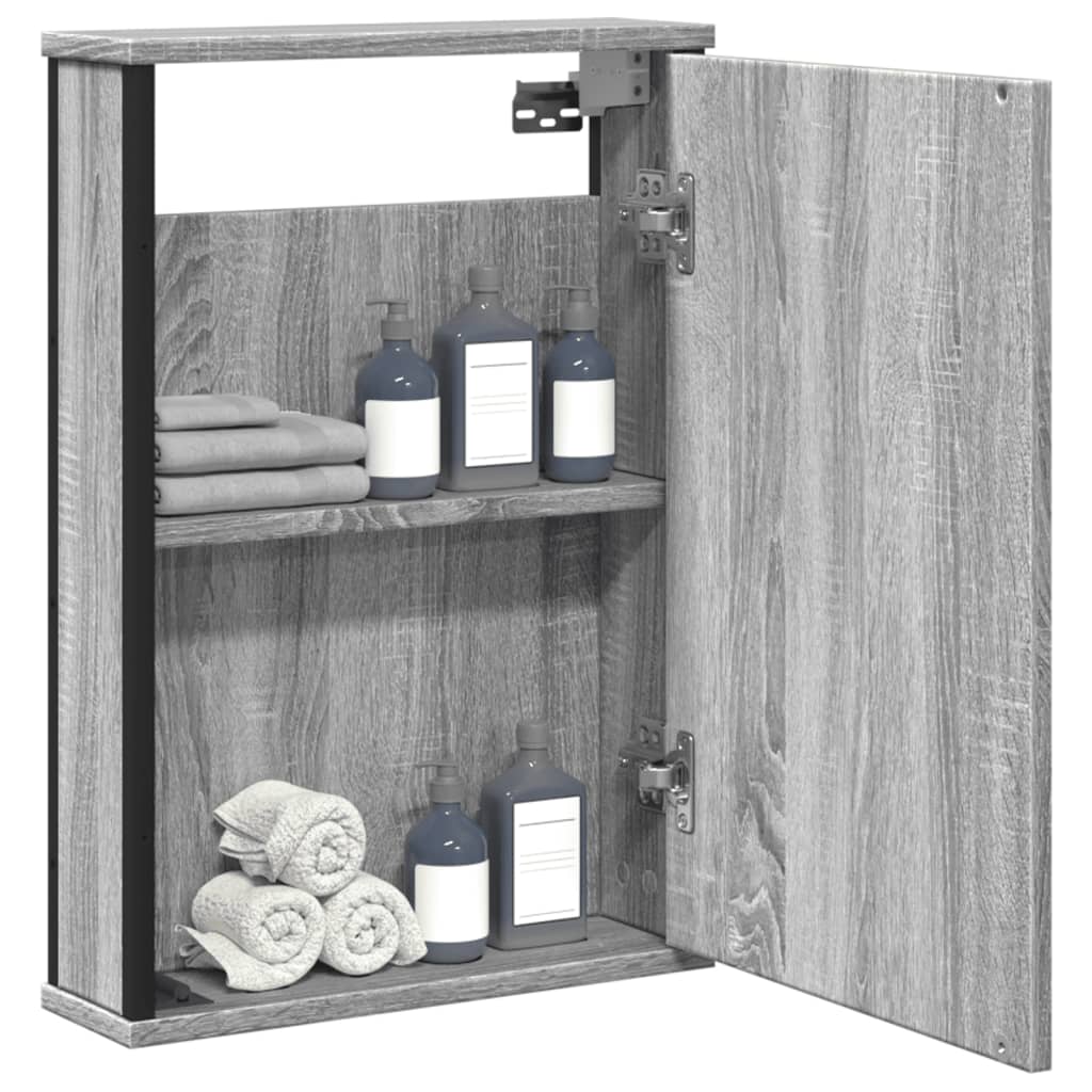 Badkamerspiegelkast 42X12X60 Cm Bewerkt Hout Ig