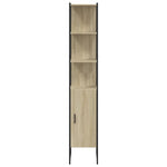 Badkamerkast 33X33X185,5 Cm Bewerkt Hout Sonoma Eikenkleurig
