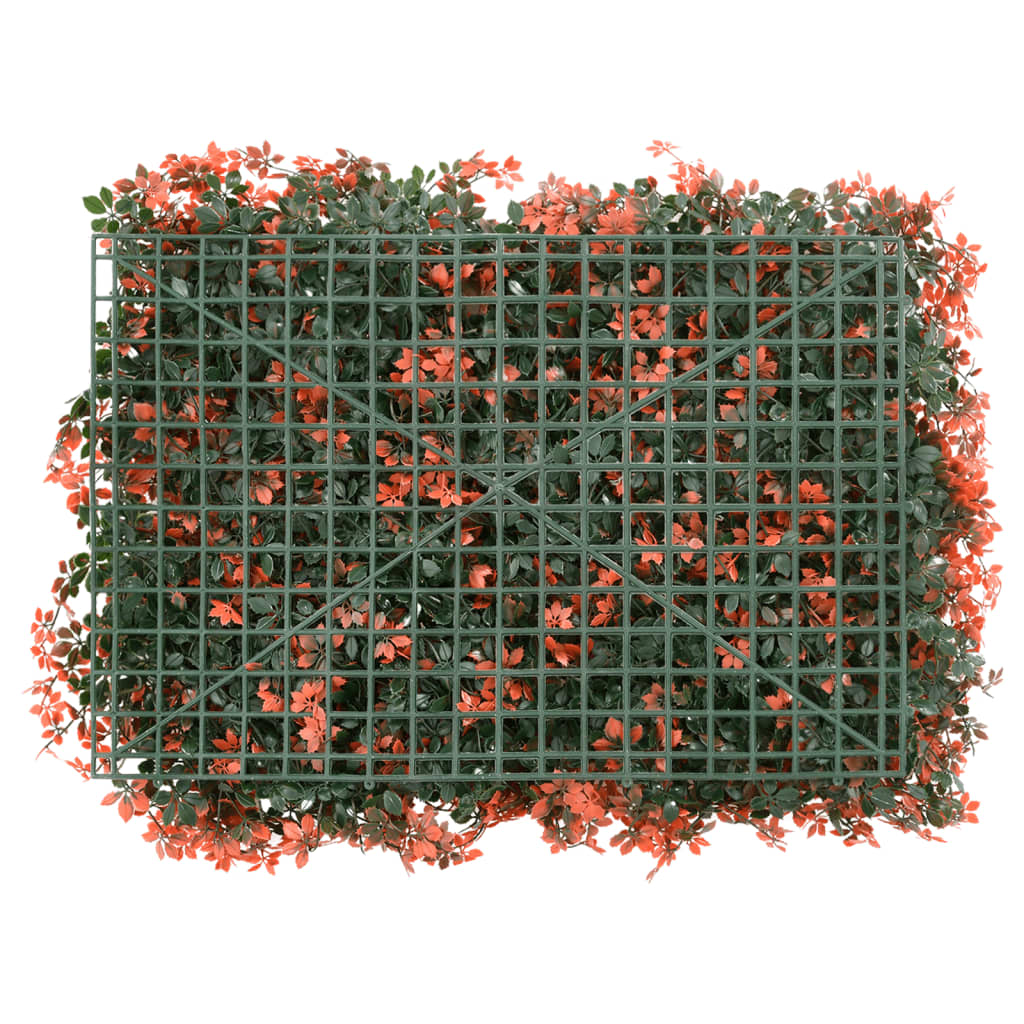Hek Met Kunstesdoornblad 40X60 Cm Lichtrood