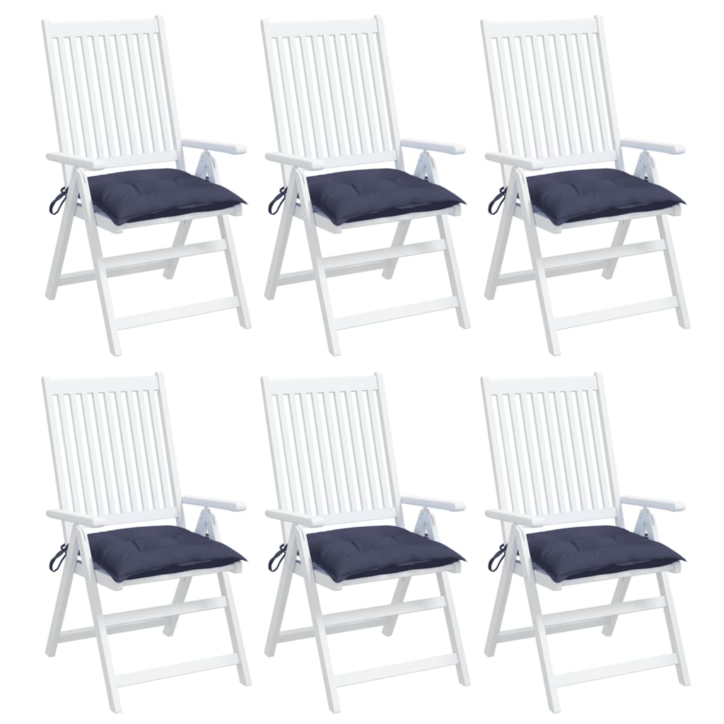 Stoelkussens Oxford Stof Marineblauw