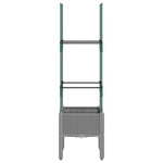 Plantenbak Met Latwerk 40X40X142,5 Cm Polypropeen