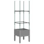 Plantenbak Met Latwerk 40X40X142,5 Cm Polypropeen