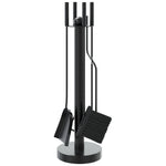 5-Delige Haardset 18X56 Cm Staal