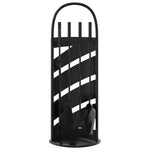 5-Delige Haardset 23X15X66 Cm Staal