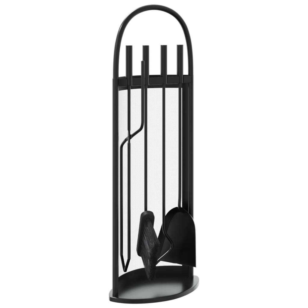 5-Delige Haardset 23X15X66 Cm Staal