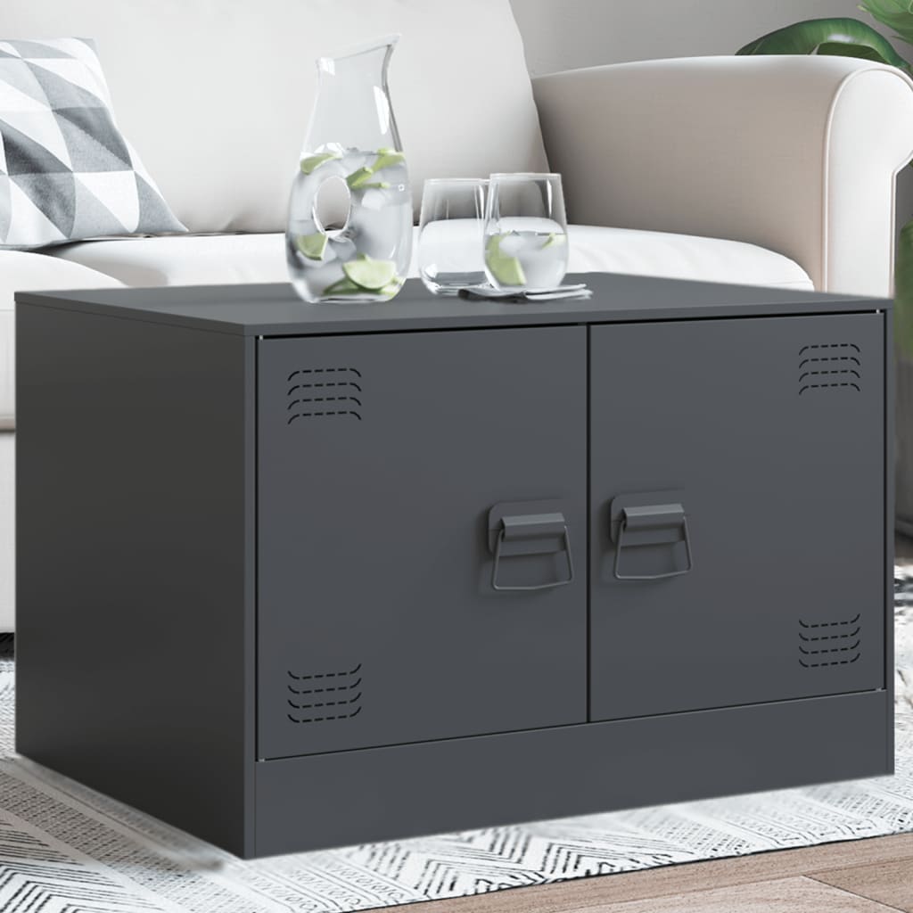 Salontafel 67X50X44 Cm Staal Kleurig