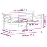 Slaapbank Massief Grenenhout Was
