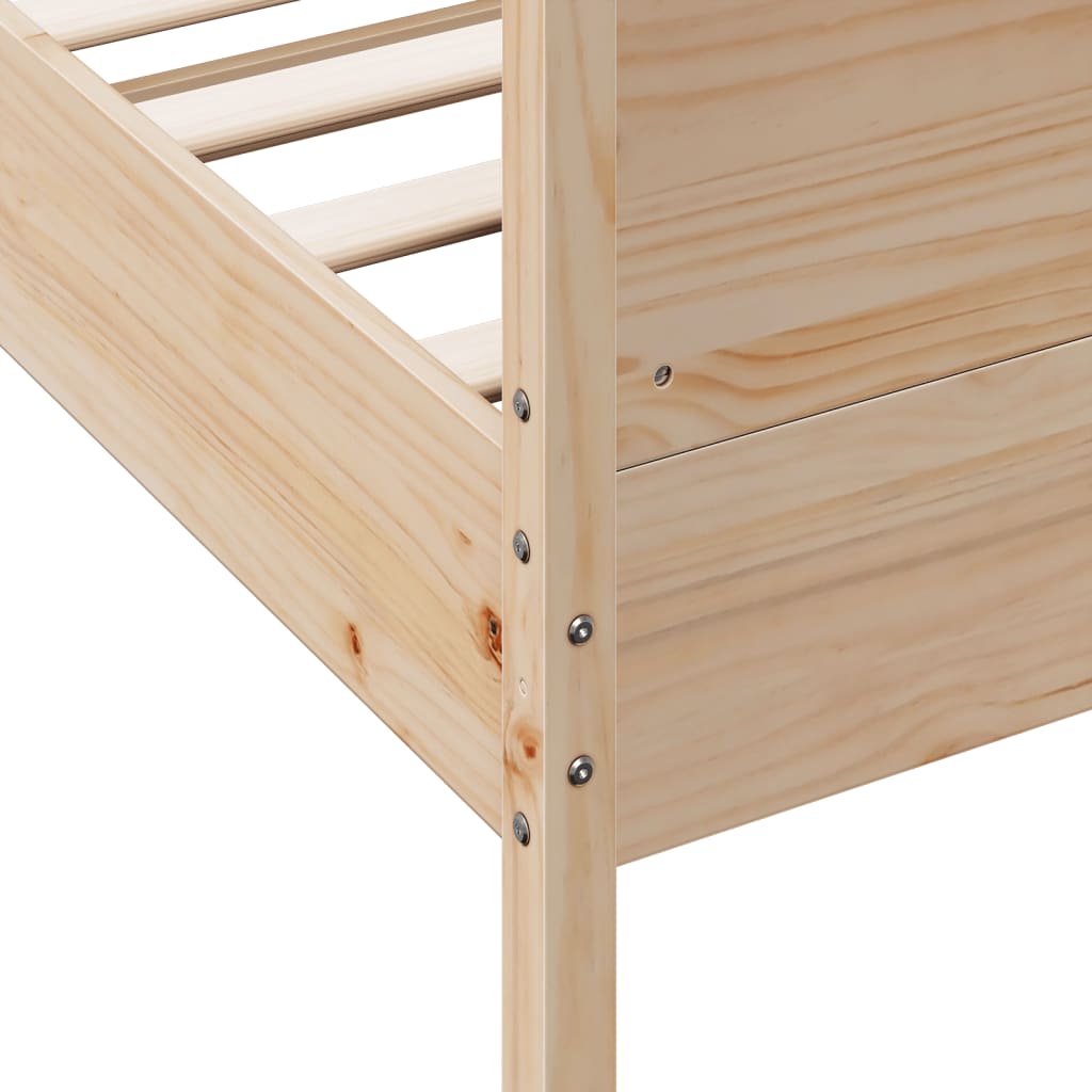 Bedframe Zonder Matras Massief Grenenhout