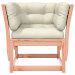 Tuinbank Met Armleuningen En Kussens Massief Douglashout