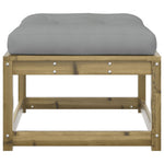 Tuinvoetenbank Met Kussen Geïmpregneerd Grenenhout