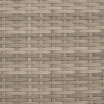 Ligbed Met Kussen Poly Rattan Lichtgrijs