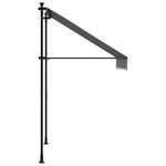 Luifel Uittrekbaar 150X150 Cm Stof En Staal Antracietkleurig