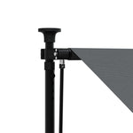 Luifel Uittrekbaar 150X150 Cm Stof En Staal Antracietkleurig