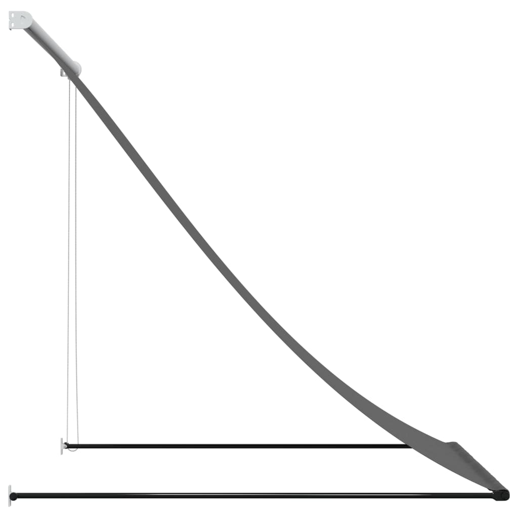 Luifel Uittrekbaar 100X150 Cm Stof En Staal Antracietkleurig