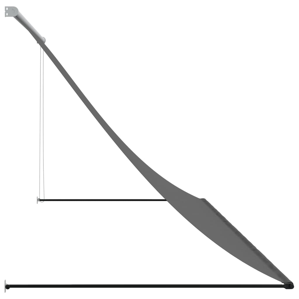 Luifel Uittrekbaar 300X150 Cm Stof En Staal Antracietkleurig