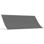 Luifel Uittrekbaar 400X150 Cm Stof En Staal Antracietkleurig