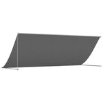 Luifel Uittrekbaar 400X150 Cm Stof En Staal Antracietkleurig