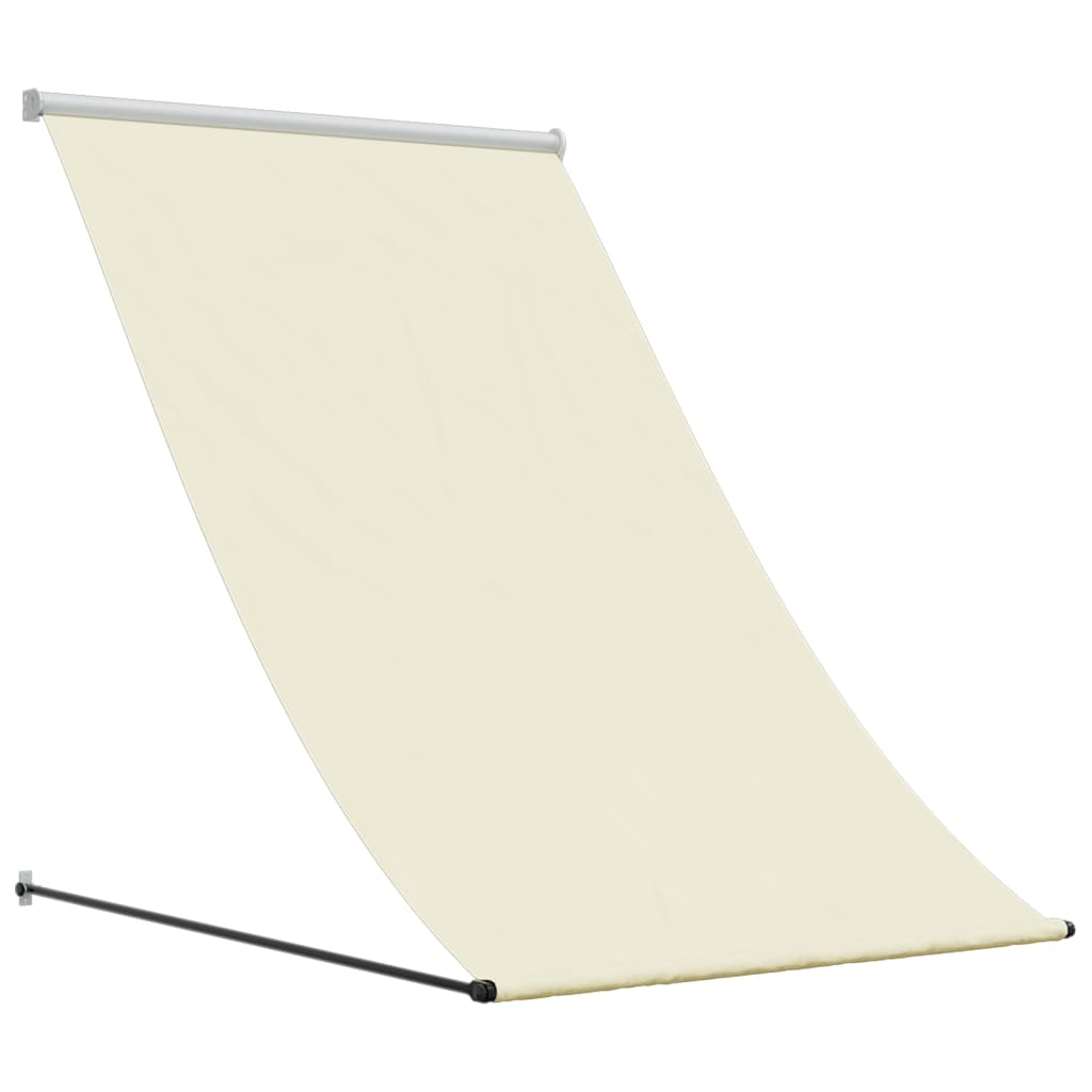 Luifel Uittrekbaar 150X150 Cm Stof En Staal Crèmekleurig