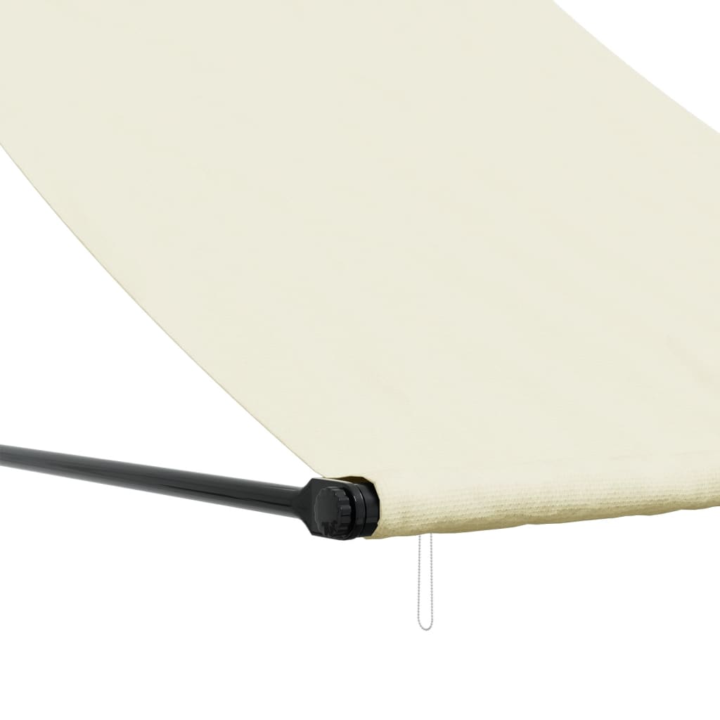 Luifel Uittrekbaar 150X150 Cm Stof En Staal Crèmekleurig